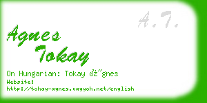 agnes tokay business card